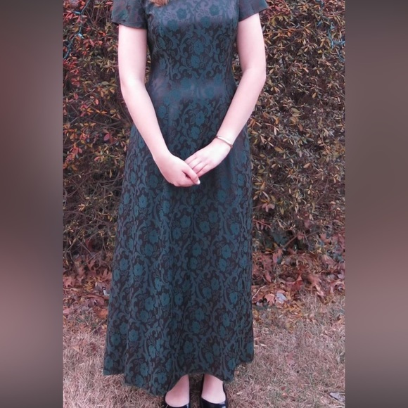 Vintage Copper/Green Gown - Picture 5 of 5